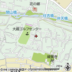 東京都町田市大蔵町3093-36周辺の地図