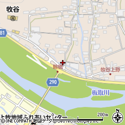 岐阜県美濃市上野40周辺の地図