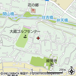 東京都町田市大蔵町3093-42周辺の地図