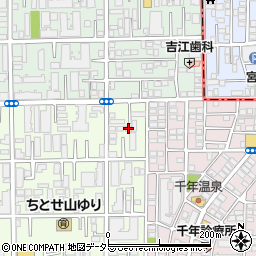 神奈川県川崎市高津区千年1044-10周辺の地図