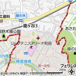 東京都町田市三輪町27周辺の地図