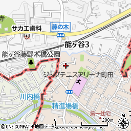 東京都町田市三輪町17周辺の地図