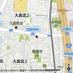 大田入新井郵便局 ＡＴＭ周辺の地図