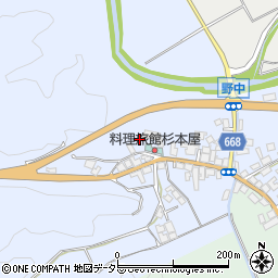 京都府京丹後市久美浜町野中周辺の地図