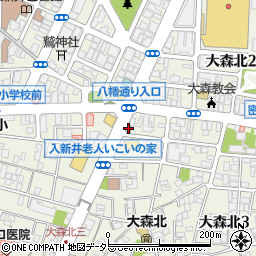 すき家大森北三丁目店周辺の地図