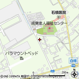 千葉県山武市白幡1619-15周辺の地図