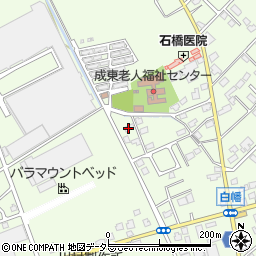 千葉県山武市白幡1619-5周辺の地図