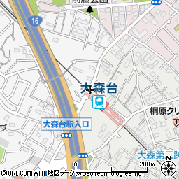 大森台駅周辺の地図