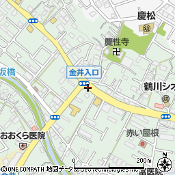 金井入口周辺の地図