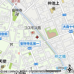 東京都大田区久が原2丁目3周辺の地図