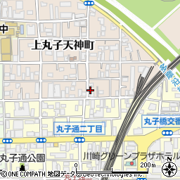 神奈川県川崎市中原区上丸子天神町377周辺の地図