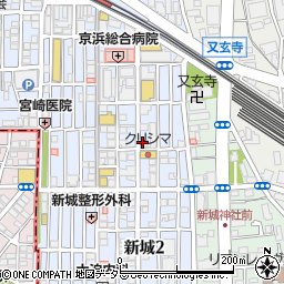 保険えらび武蔵新城店周辺の地図