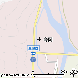 兵庫県美方郡新温泉町今岡周辺の地図