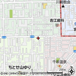 神奈川県川崎市高津区千年1043周辺の地図
