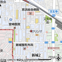 新城仲通り中央酒場 とり吉周辺の地図