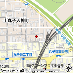 神奈川県川崎市中原区上丸子天神町382周辺の地図