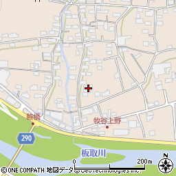 岐阜県美濃市上野195周辺の地図
