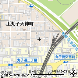 神奈川県川崎市中原区上丸子天神町382-1周辺の地図