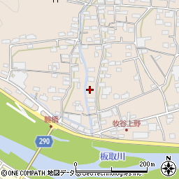 岐阜県美濃市上野184周辺の地図
