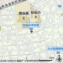 東京都大田区久が原1丁目周辺の地図