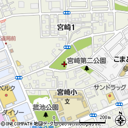 千葉県千葉市中央区宮崎周辺の地図