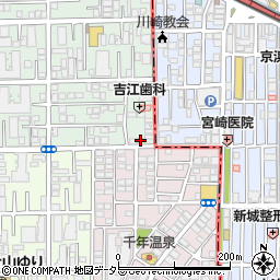 川崎北青色申告会館周辺の地図