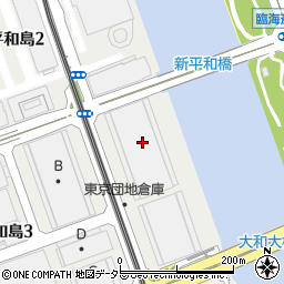 株式会社日新　現業部東京現業第五課平和島倉庫営業所周辺の地図