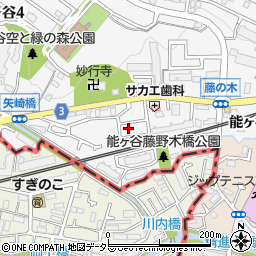 東京都町田市能ヶ谷3丁目周辺の地図
