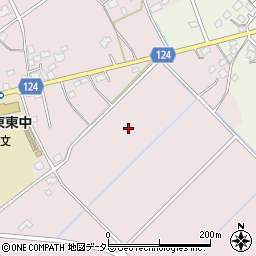 千葉県山武市五木田周辺の地図