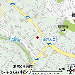 東京都町田市大蔵町216周辺の地図