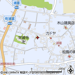 町浦富簡易郵便局周辺の地図