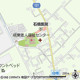 千葉県山武市白幡1625周辺の地図