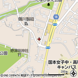 東京都町田市野津田町2412周辺の地図