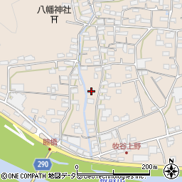 岐阜県美濃市上野186周辺の地図