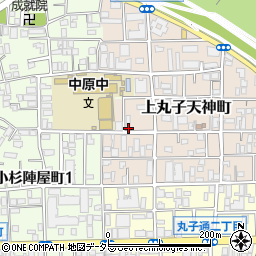 神奈川県川崎市中原区上丸子天神町316-6周辺の地図