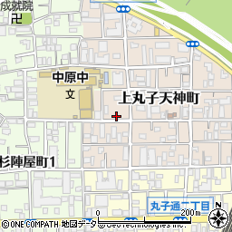 神奈川県川崎市中原区上丸子天神町316-2周辺の地図
