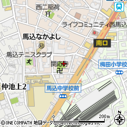 東京都大田区西馬込2丁目32周辺の地図