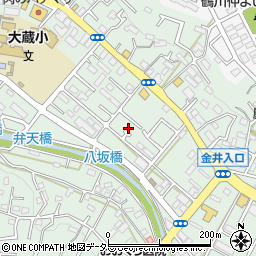 東京都町田市大蔵町243周辺の地図
