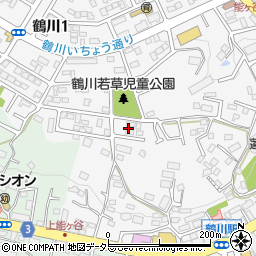 東京都町田市鶴川1丁目2周辺の地図