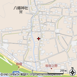 岐阜県美濃市上野187周辺の地図