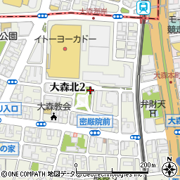 清花公園トイレ周辺の地図