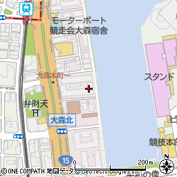 東京都大田区大森本町1丁目周辺の地図