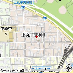 神奈川県川崎市中原区上丸子天神町302周辺の地図