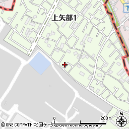 神奈川県相模原市中央区上矢部1丁目5-38周辺の地図