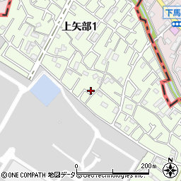神奈川県相模原市中央区上矢部1丁目5-26周辺の地図