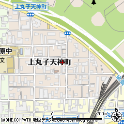 神奈川県川崎市中原区上丸子天神町周辺の地図
