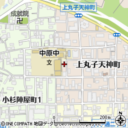 神奈川県川崎市中原区上丸子天神町322周辺の地図