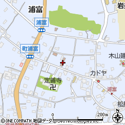 浦富地区公民館周辺の地図