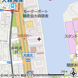 東京都大田区大森本町1丁目6周辺の地図