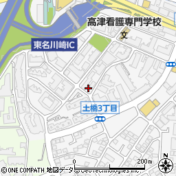 神奈川県川崎市宮前区土橋4丁目周辺の地図